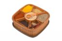 Stewit Plastic Square 7 Sections Multipurpose Masala Rangoli Dabba Box Set, Spice Box Set - Brown (Masala Box - 7 in 1)...