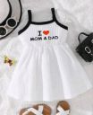 STGarment  Baby Girls Midi/Knee Length Casual Dress  (White, Noodle strap)...