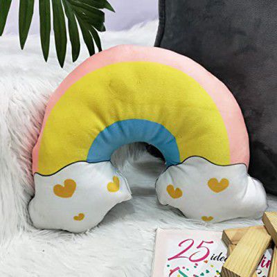 STITCHNEST Soft Stuffed Plush Raibow Shape Soft Pillow Home Decoration (Size: 38 cm)