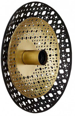 Amazon Brand - Stone & Beam Burano Wall Lamp, Round