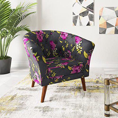 [Rs 4519 Off] Amazon Brand - Stone & Beam Coteg Fabric Accent/Lounge Chair (Multicolour)