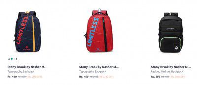 Stony Brook by Nasher Miles Backpack @ 83% Discount
