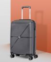 Stony Brook by Nasher Miles  Hard Body Set of 2 Luggage 8 Wheels - Axis Hard-Sided Polypropylene Luggage Set of 2 Dark Grey Trolley Bag(55&65cm) - Grey...