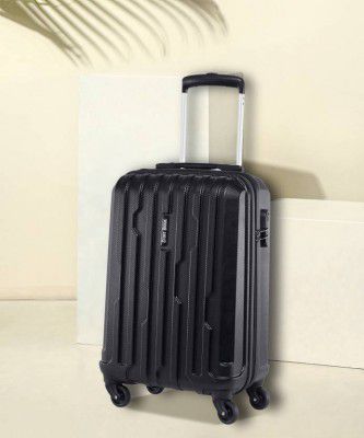 Stony Brook by Nasher Miles Small Cabin Suitcase (55 cm) - Storm Hard-Sided Polycarbonate Cabin Black 20 inch |55cm Trolley Bag - Black