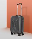 Stony Brook by Nasher Miles  Small Cabin Suitcase (55 cm) 8 Wheels - Orbit Hard-sided Co-extrusion Polycarbonate Cabin Grey 55cm Trolley bag - Grey...