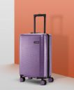Stony Brook by Nasher Miles  Small Cabin Suitcase (55 cm) 8 Wheels - Dunes Hard-Sided Polycarbonate Cabin Purple 20 inch|55cm Trolley Bag - Purple...