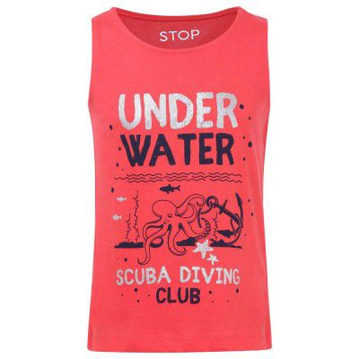 STOP by Shoppers Girls Round Neck Sequined Tee
