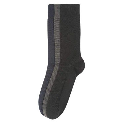 Stop by Shoppers Stop Mens Solid And Slub Socks Pack Of 3
