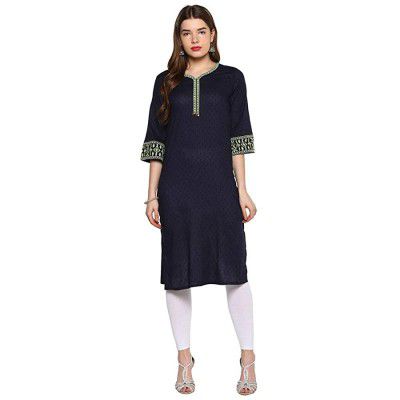 STOP by Shoppers Stop Womens Self Design Kurta Leggings Set (205265195-P)