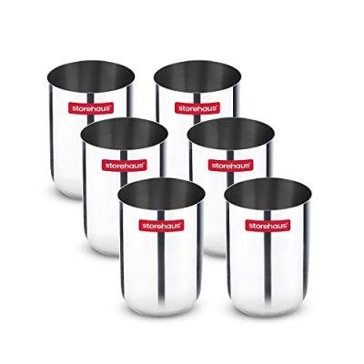 Storehaus Stainless Steel 6 pc Glass Set