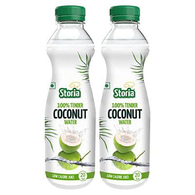 Storia 100% Tender Coconut Water- No Added Sugar - 1000 ml PET Bottle (Pack of 2)