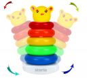 Storio Baby Toys Stacking Multicolour 5 Rings for Toddlers for 6 Months+ Boys and Girls...