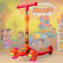Storio Chhota Bheem Foldable Kids Kick Scooter with LED Light Wheels...