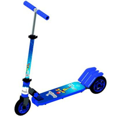 Storio Escaper Scooter for Kids with Anti Slip ABS Base and Aluminium Rod Ride-on, Height Adjustable, 3 Wheel Rider for Boys and Girls Ages 3+ (Flamingo-Blue)