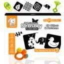 Storio New Born Gift Set Black and White Flash Cards for Babies & Infants with Super Cute Rattles Set of 3 | High Contrast | Visual Stimulation & Sensory Development for 0 to 12 Months, 48 Pictures...