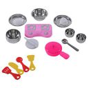 Storio Tasty- Kitchen Set with Unbreakable Stand Safe and Non Toxic Plastic Along with Pure Stainless Steel Cooking Accessories for Girls Age 3 Years Plus 6 PCS...