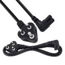 Storite 1.5 Meter 2 Pin 90 Degree Power Cord Cable for Laptop Adapter/Camera/Printer/Charger Black...