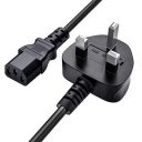 Storite 1.8 m Standard UK Desktop PC Power Cable with Fuse, 3 Pin IEC C13 Computer Power Lead for TV, Printer & SMPS...