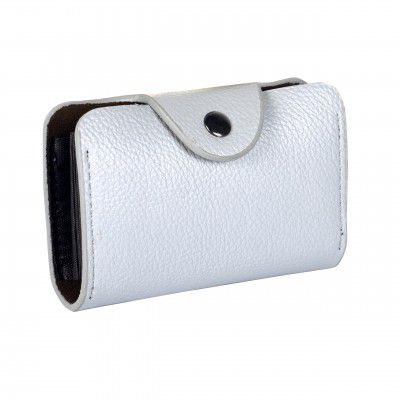 Storite 13 Slots PU Leather Credit Debit ATM Card Holder Case Wallet for Men & Women (10.5 x 7.5 x 2.5 cm, Grey)
