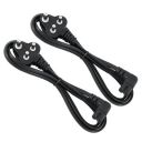 Storite 2 Pack 2 M 2-Pin Universal AC Laptop Power Cable Cord 2 Pin Plug - L Shape Adapter Charger Laptop/Camera/Printer (Black)...