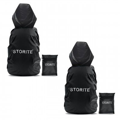 Storite 2 Pk Dust & Rain Cover For Backpack, Hood Version, 30L-35L | Water Resistance,