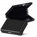 Storite 8 Slots Steel RFID Metal Credit Card Holder Wallet for Men & Women (Black - 9.5cm x 6.5cm x 1.5cm)...