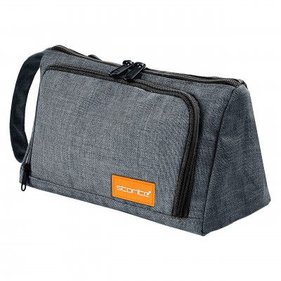 Storite Canvas Large Capacity Pencil Case Bag with Handle – Aesthetic Stationery Organizer Pouch with Zipper for Students