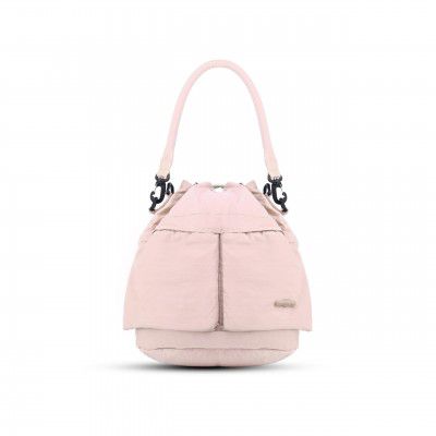 Storite Drawstring Large Crossbody Shoulder Bag (Lavender Purple- 31x 25x 12 Cm)