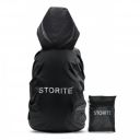 Storite Dust & Rain Cover for Backpack with Pouch, Waterproof Dustproof Rain Cover Bag Elastic Adjustable for School, College,Office, Trekking Bags (30L-35L,Black)...