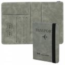 Storite Passport Holder Cover Travel Wallet Organiser with RFID Protection, Credit Card Case, PU Leather for Men & Women (Grey)...