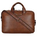 Storite PU Leather 14 inch Laptop Messenger Organizer Bag/Shoulder Sling Office Bag for Men & Women – (37x 27x7 cm Light Brown)...