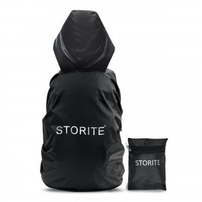 Storite Rain Cover For Standard Backpack (30L-35L,Black)