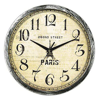 Story Home Round Shape Wall Clock with Glass