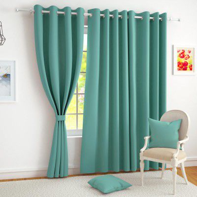 Story@Home 100% True Blackout Window Curtains 5 Feet Long Set of 1 | Solid Design