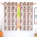 Story@Home Blackout Kitchen Plain Comapss Curtain Thermal Insulated Floral Pattern 1 Piece Window Curtains 5 Feet for Bedroom (Wine Red Color)...