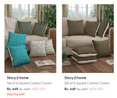 Story@home Cushion Covers upto 86% off