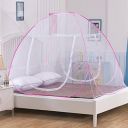 Story@home Foldable Mosquito Net, Aesthetic Net with Soft Mesh & 2 Side Zipper Openings, Fancy Mosquito Net for Indoor & Outdoor Use, Queen-XL Size, Baby Pink...