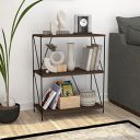 Story@Home Lazywud Collection Do-It-Yourself 3 Tier Book Shelf, Book Stand for Living Room, Kids Room and Study Room, (Walnut Finish)...