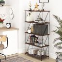 Story@Home Lazywud Collection Do-It-Yourself 5 Tier Book Shelf, Book Stand for Living Room, Kids Room, Study Room, (Walnut Finish)...