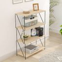 Story@Home Lazywud Collection Do-It-Yourself Cabinet 4 Tier Wire Cabinet Organiser for Kids Room, Kitchen Organizer, Bed Room, Study Room, (Summer Oak Finish)...