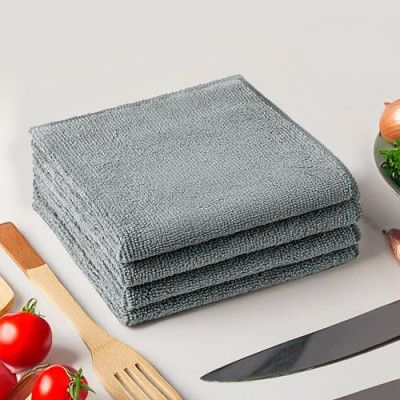 Story@Home Microfiber Cloth | 360 GSM Thick Lint Pack of 4