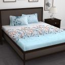 Story@Home Premium Forever Modern Style Fine Cotton Floral Luxurious Beautiful Soft Comfort Designer Floral Pattern 1 King Size Bed bedsheet and 2 Cotton Pillow Cover ...