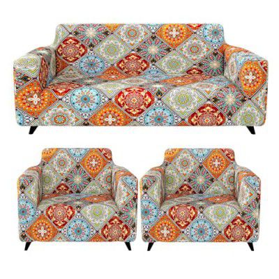 Story@Home Sofa Cover 5 Seater Fully Covered, Elastic Polyester