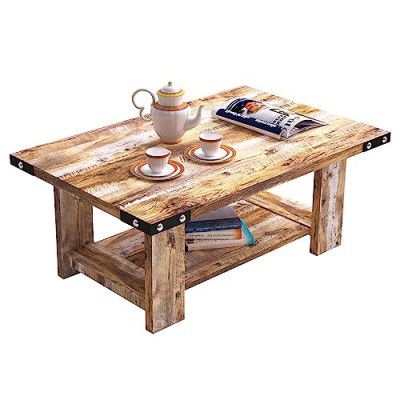 Story@Home Solid Coffee Table Heavy Engineered Wood Center Table