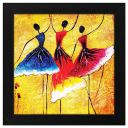 Story@Home Synthetic Wood Framed Beautiful Design Dancing Women Modern Wall Art Painting for Decorating...