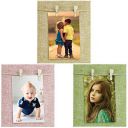 Story@Home Wooden Photo Frame Set of 3 Frames, Jute Based (Color - Light Brown, Pink and Green)...