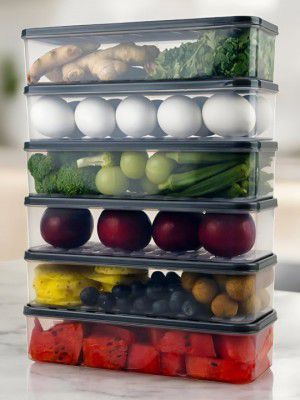 Story@home Grey & Transparent 6 Pieces Separator Organisers
