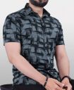 STOVESSY  Men Regular Fit Printed Spread Collar Casual Shirt...