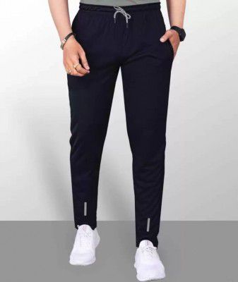 STRAND CREATION Men Solid Black Track Pants