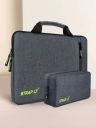 Strapit Pouch case cover with handle ( Grey, 16 Inch )...